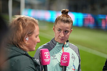 Michelle Ulbrich im Interview bei Magenta Sport. 