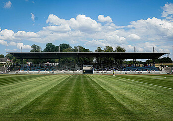 Das leere Stadion am Berliner Ring in Verden.