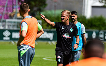 Markus Anfang on the training ground.