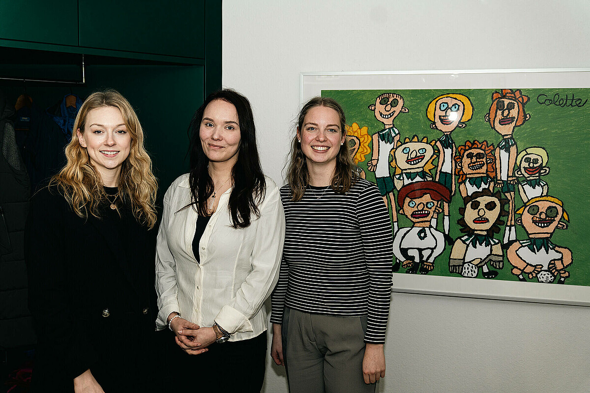 HR-Leitung Eva Ihlenfeld mit den InklusionsGuides Nadine Greve und Maria Feldhaus.