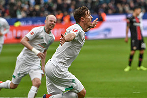 Ein überragender Max Kruse schnürt in Leverkusen einen Doppelpack. Beim 3:1-Auswärterfolg ist der Werder-Kapitän der Matchwinner. 