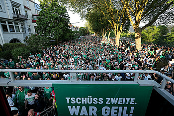 Werder fans at the Osterdeich 