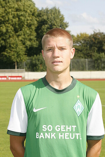 Kevin Behrens im Werder-Trikot als Jugendspieler. 