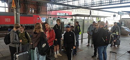 Der Beginn der Reise auf dem Bremer 								Hauptbahnhof. (Bild Sedat Biricik)