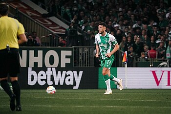 Milos Veljkovic in the game against Hertha BSC.