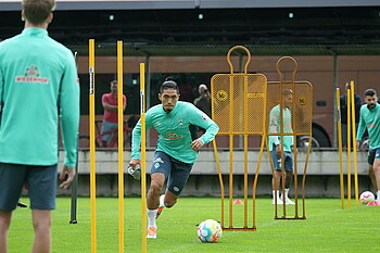 Park on the ball in training.