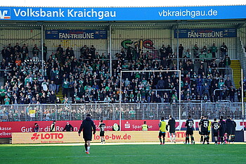 Mitgereiste Werder-Fans in Sandhausen