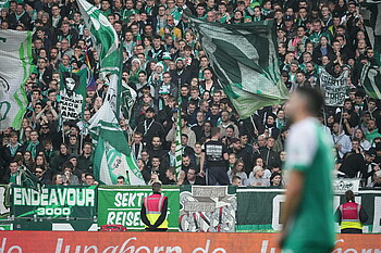 Die Werder-Fans in der Ostkurve.