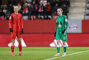 Maria Penner beim Spiel gegen den FC Bayern München. 