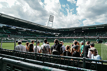 Eine Stadionführung im Weserstadion