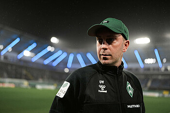 Ole Werner im Paderborner Stadion. 