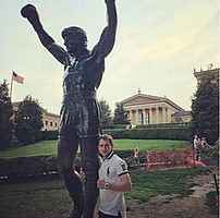 Izet Hajrovic nutzte seinen Urlaub in Philadelphia, um bekannte Sehenswürdigkeiten zu besuchen (Foto: Instagram/hajrovicizet11).