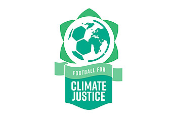 Das Logo von Football for Climate Justice