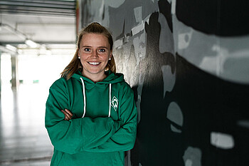 Ricarda Walkling im Weserstadion.