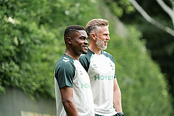 Cedric Makiadi bei einem Training.
