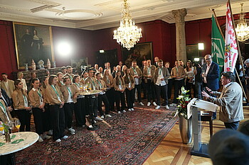 Blick ins Bremer Rathaus mit dem Team der Werdrfrauen