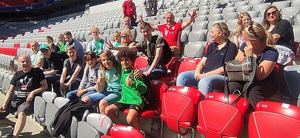 Bayern und Werderaner in der Allianz-Arena. (Bild 						Sedat Biricik)