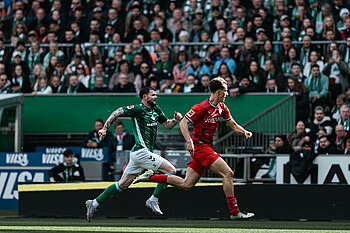 Burke im Sprintduell. 