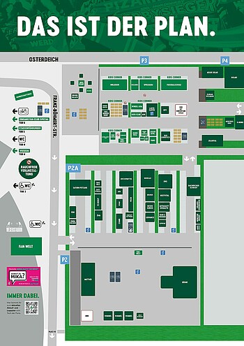 Der Lageplan zum Tach der Fans 2024
