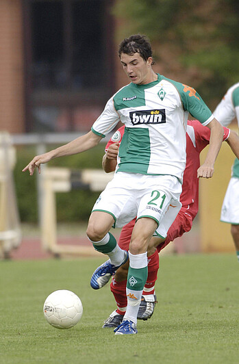 Norman Theuerkauf im Trikot von Werder Bremen