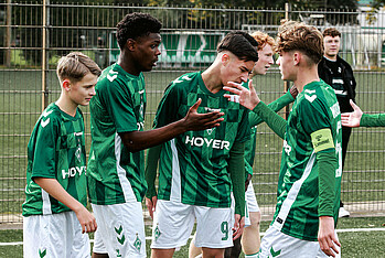 Die U15 jubelt.