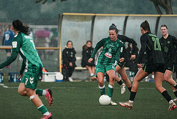 Keine angenehmen Wetterverhältnisse beim Heimspiel der zweiten Frauenmannschaft gegen den VfL Wolfsburg II. 