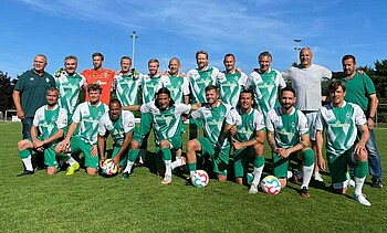 Mannschaftsbild von Werders Traditionsteam