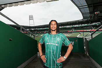 Isaac Schmidt im Weserstadion.