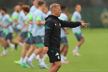 Markus Anfang auf dem Trainingsgelände. 