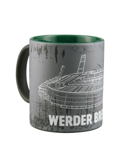 Werder Bremen Kaffeebecher "Streifen" Fanartikel Tasse Becher 