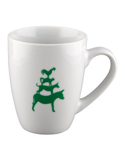 Werder Bremen Tasse Logo Tee Kaffeebecher Streifen 0,3 Liter weiß grün NEU 