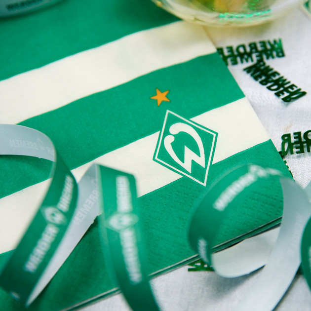 SV Werder Bremen Fanartikel Partyset 40 Trinkhalme und 20 Servietten 3-lagig neu 