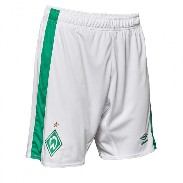 Umbro Werder Bremen Home Short 19/20 weiß SVW Fußballhose Sporthose Gr.S-XXL 
