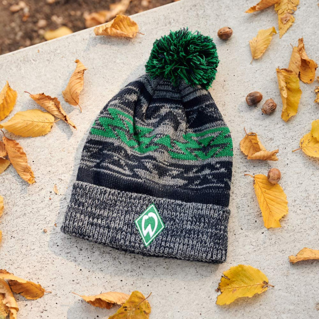 Werder Bremen SV New ERA M/ütze Strickm/ütze Raute one Size