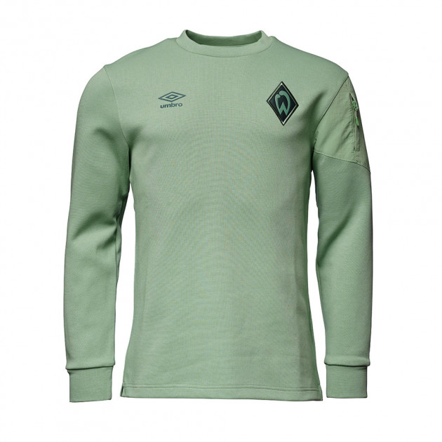 3XL S Umbro SV Werder Bremen Travel Sweatshirt grün SVW Sweat Top Pullover Gr 