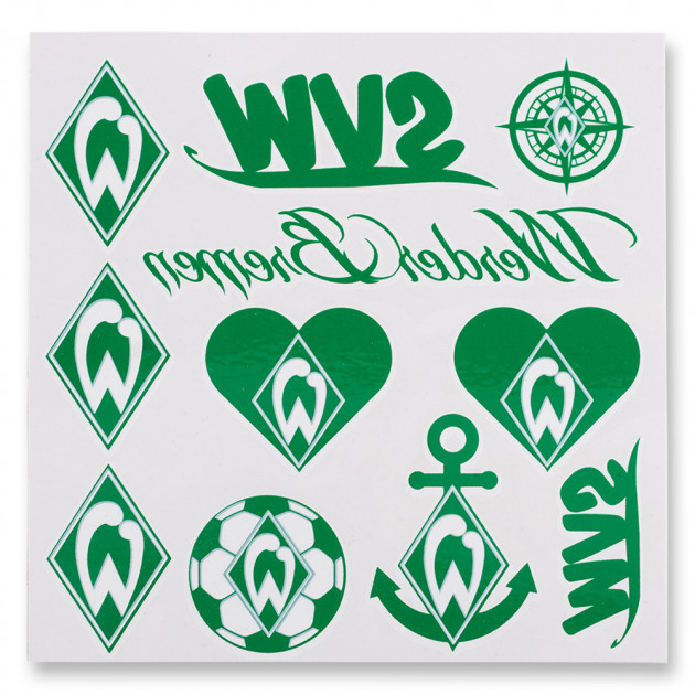 Tattoo Set Motive Werder FanWelt Werder Bremen