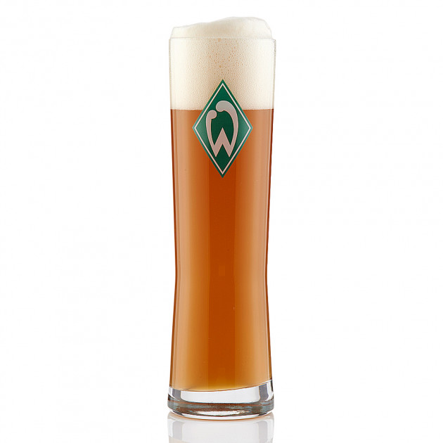 Weißbierglas "Raute" SV Werder Bremen 